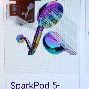 Sparkpod 9 Function 5" HIGH PRESSURE Handheld Shower Head NEW IN BOX